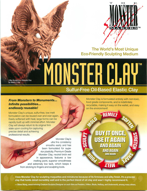 Monsterclay (Monster Makers Clay) - Medium - Brown